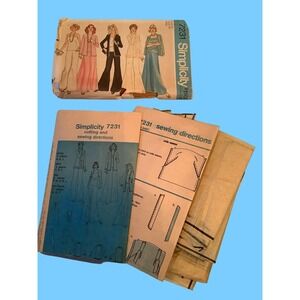 Vintage 1960's Simplicity Formal Wear Pant Suit Pattern 7231